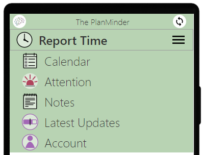 The PlanMinder on mobile devices.
