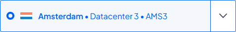 DigitalOcean select datacenter