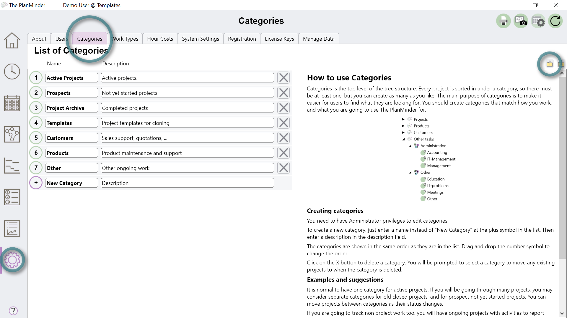 Image pointing out how to import settings from a file.